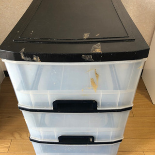 [無料]3段衣装ケース　カラーボックス プラスチック製の画像