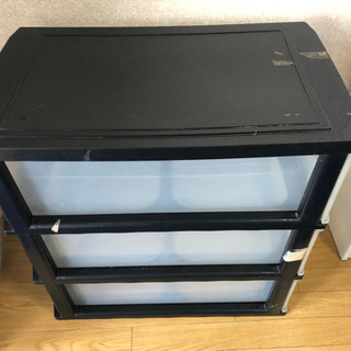 [無料]3段衣装ケース　カラーボックス プラスチック製の画像