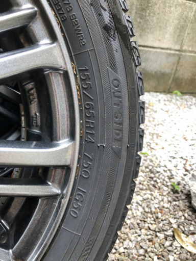 スタッドレス　YOKOHAMA　155/65R14 