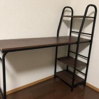 [お譲り先決定]PCデスク/ウォルナット/天板高さ調整可能