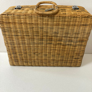 藤カバン　カゴバック　スーツケース