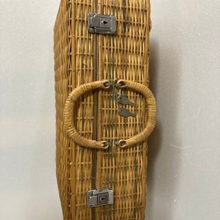 藤カバン　カゴバック　スーツケースの画像