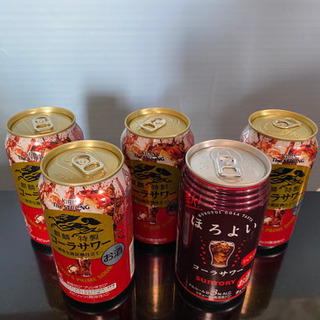 《お酒》コーラサワー等5本セットで200円でお譲りします