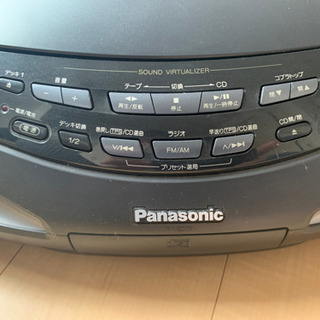 【配送不可】5/8-9受取可能な方限定 Panasonic CD カセットデッキ 96年製の画像