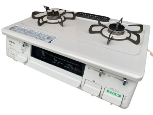 ②2017年製 パロマ Paloma IC-N86SH-L 都市ガス用 幅59cm 左強火タイプ 片面焼きグリル ミルキーホワイト(0501m)