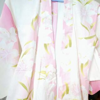浴衣2枚と帯2本の2組セット＋下駄1足の画像