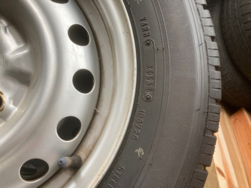 （お買い上げ）ダンロップ　エナセーブ　165R14 6PR  4穴4本ホイール付き