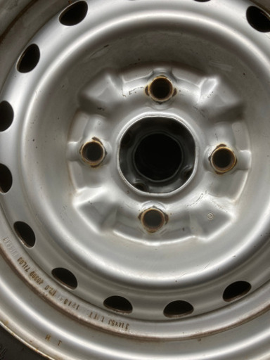 （お買い上げ）ダンロップ　エナセーブ　165R14 6PR  4穴4本ホイール付き