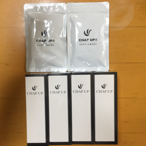 新品未使用 CHAP UP チャップアップ 育毛ローション×4、育毛サプリ×2