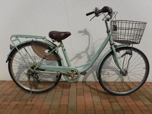 6段変速&オートライト付き ママチャリ 中古自転車 335
