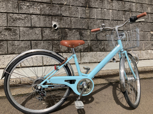 【取引終了】24インチ　シティサイクル　シマノ6段変速　サカモト製 8,000円