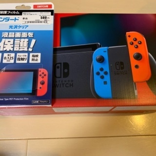 Nintendo Switch ニンテンドースイッチ 本体 フィルム付き