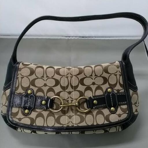 6月3日　値下げ！　E-013 COACH コーチ エルゴシグネチャーベルデッド 11277