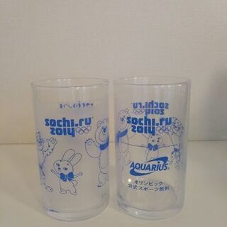 ソチ冬季五輪オリジナルグラス　(アクエリアス　ノベルティ)　未使...