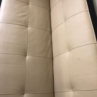 ソファーベッド ３人がけ リクライニング  合成皮革の画像