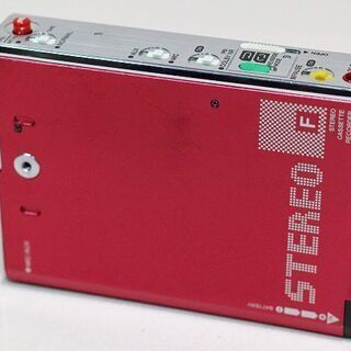 AIWA HS-U7V ステレオカセットプレーヤー レッド ジャンク AIWA アイワ