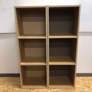 カラーボックス 3段 2個セットの画像