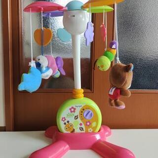 【早い者勝ち！】メリー付ベビーベッド☆高級品の画像