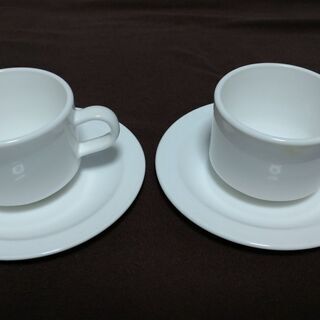 ■無料③■　コーヒーカップセット×2　コーニング社製