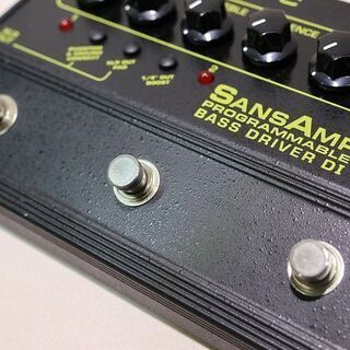 【苫小牧バナナ】動作品 TECH21 SANSAMP PROGRAMMABLE BASS DRIVER DI サンズアンプ ベースドライバー 本体♪の画像