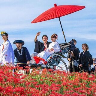 人力車の出張レンタル！　～【兵庫県・摂津・播磨・但馬・丹波・淡路】での結婚式、イベントに - 丹波市
