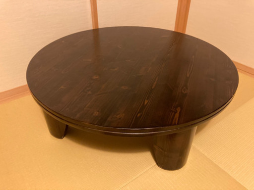美品　円卓　ローテーブル