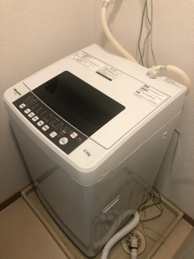 ﾊｲｾﾝｽ5.5Kg全自動洗濯機　ｴﾃﾞｨｵﾝｵﾘｼﾞﾅﾙ ﾎﾜｲﾄ HW-E5502