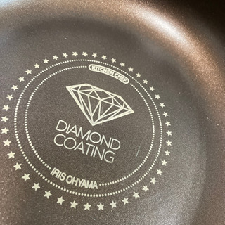 1000円★ダイヤモンドコート鍋、フライパン大小等6点セットの画像