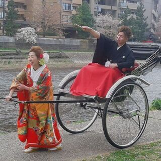 人力車の出張レンタル！～【京都府　丹後、中丹東、中丹西、南丹、京都市】での結婚式、イベントに - 地域/お祭り