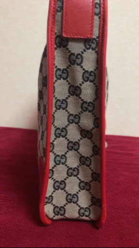 5MKO291  GUCCI ショルダー 赤 オシャレ シンプル トート
