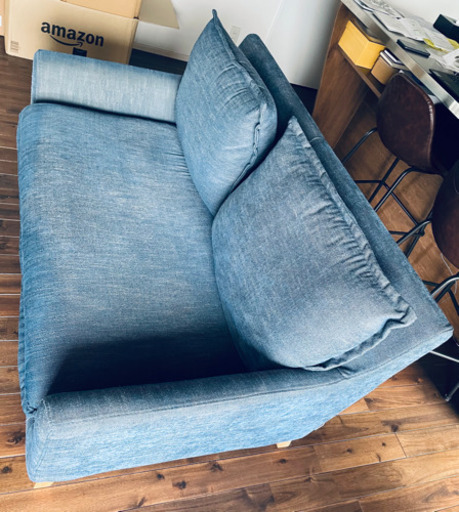 2.5人掛け　デニム地ソファ