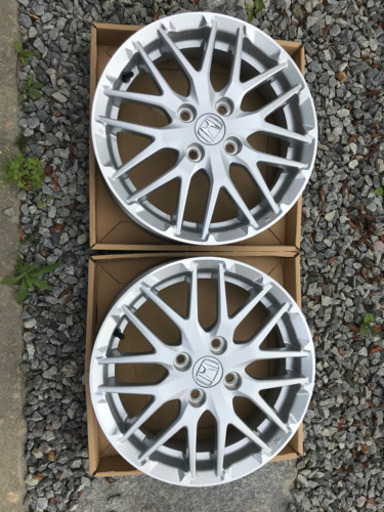 【新車納車外し】Honda N-BOXカスタム JF3 15×4.5J +45 4H-100 純正ホイール 1台分
