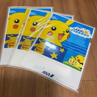 新品❗️ピカチュウ　クリアファイル　3点　ピチュウ　ポケモン　ポ...