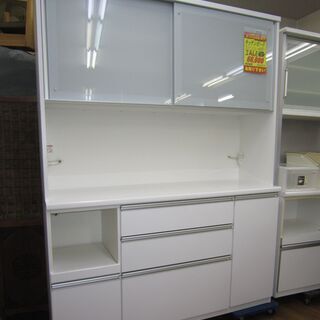 R059 高級 松田家具 キッチンボード、レンジボード、食器棚、幅156cm 美品