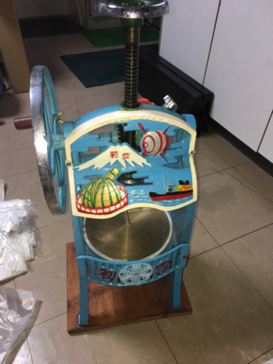 かき氷削り機　初雪　レトロ