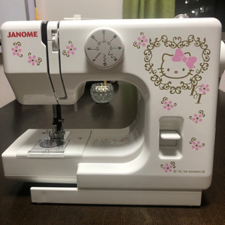 値下げ再投稿ハローキティ 電動ミシン コンパクト KT-35