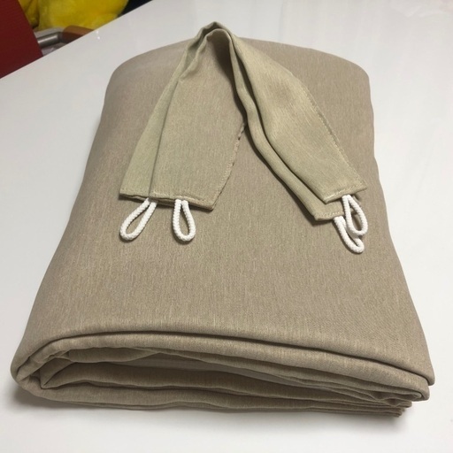 2級遮光カーテン 幅100cm×丈180cm 4枚組1セット（ベージュ）