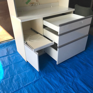 パモウナ キッチンボード 食器棚 120㎝幅 ソフトクローズ