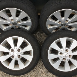 155/65R14の普通ﾀｲﾔ+純正ｱﾙﾐｾｯﾄになります｡