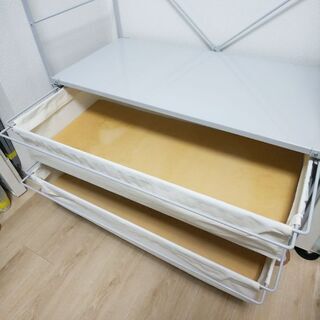 【美品】無印良品スチールユニットシェルフの画像
