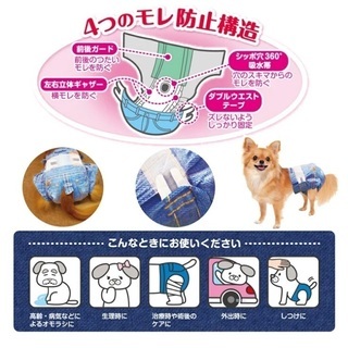 【新品未開封】ドギーマン ジーンズパンツ Sサイズ 18枚入り 8袋の画像