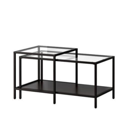 IKEA　ガラス　ネストテーブル
