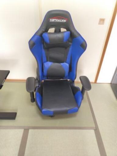 【お取引先決まりました】ゲーミング座椅子 TOPRACING 360度回転 ハイバック キャスター付き