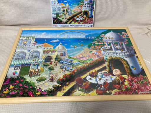 スヌーピー   1000ピース　額付き完成品