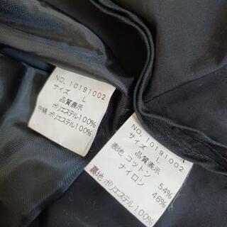 メンズL ステンカラーコート フォーマル  黒 TETE HOMMEの画像