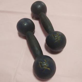 ダンベル2キロ×2　ダンベル体操本の画像