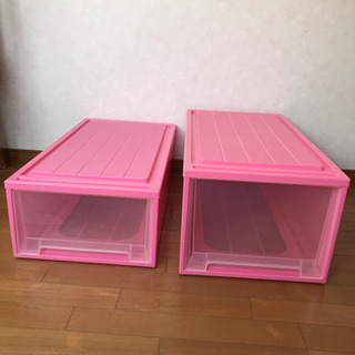 ★【お取引決定】押し入れ収納ケース　大・小2個セット