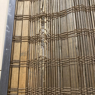 竹製カーテン ２枚組み アッシュブラウン (幅１００ｃｍ×丈２００ｃｍ)の画像