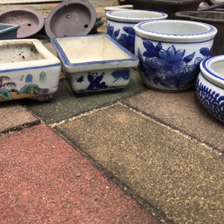 盆栽の鉢　たくさんの画像