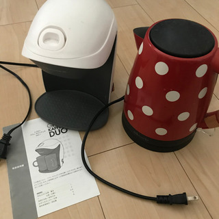 （取引中）コーヒーメーカーと電気ポット